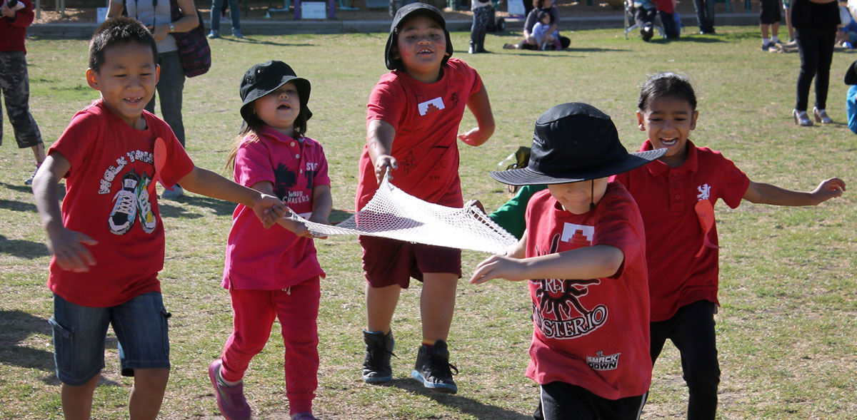 Students at Sports Day